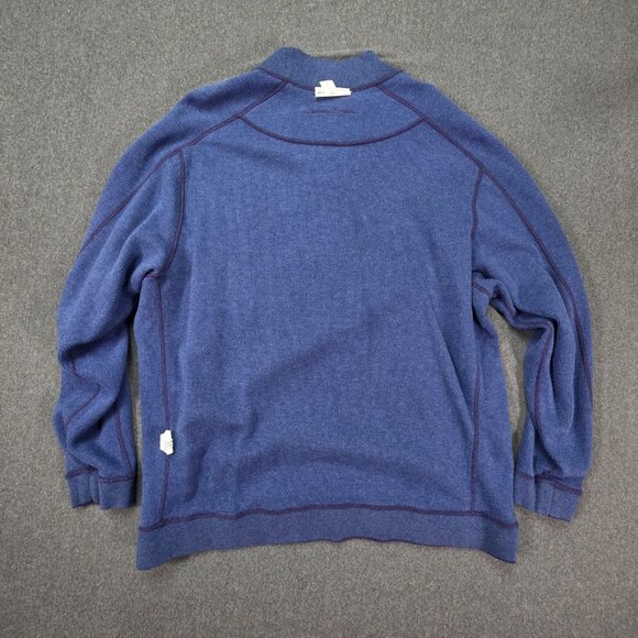 Tommy Bahama Mens 1/4 Zip Reversible Sweatshirt Size XXL, 2XL Tencel - Picture 10 of 12